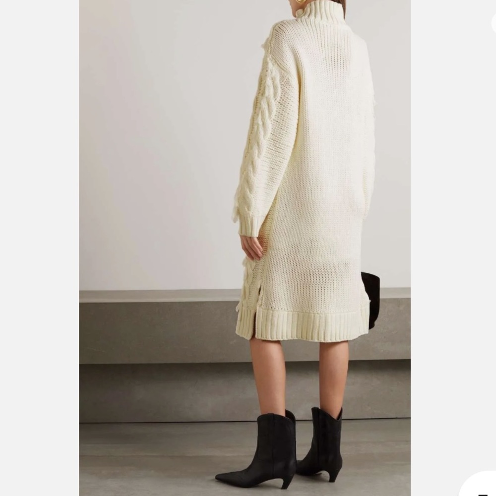 FARM Rio Fringed Cable-Knit Midi Dress - Picture 3 of 8